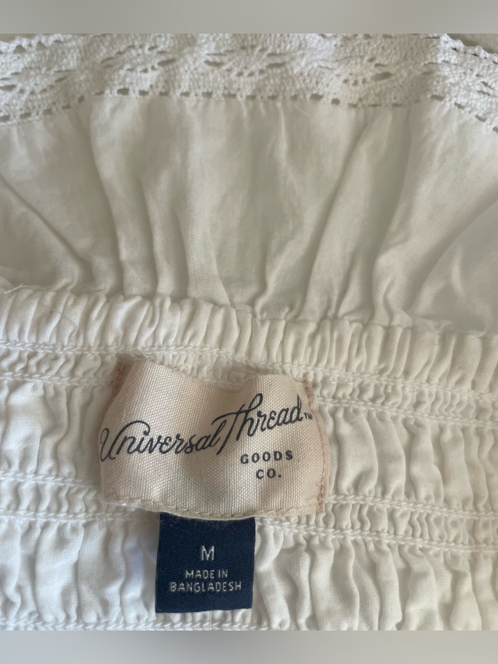 Universal Thread White Ruffle Dress - Picture 8 of 9
